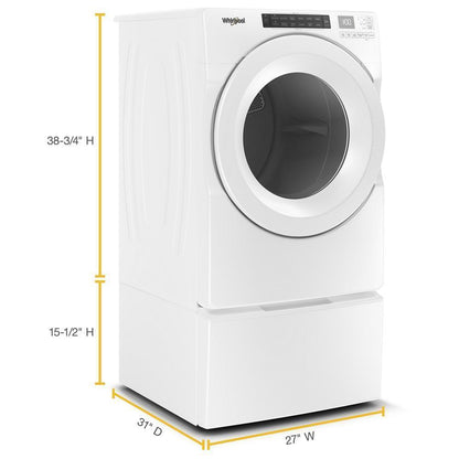 Whirlpool 7.4 cu. ft. Front Load Electric Dryer with Intuitive Touch Controls