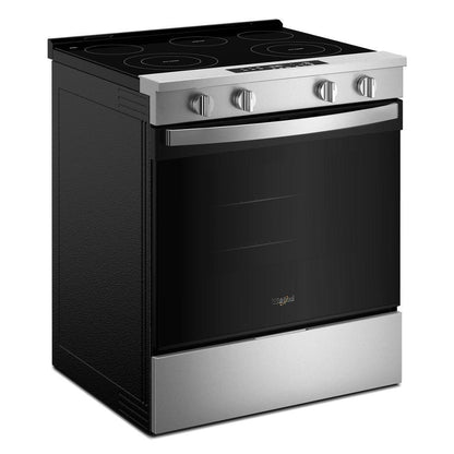Whirlpool WSES3330TS 30-inch Electric Range with No Preheat Mode and Slow Cook
