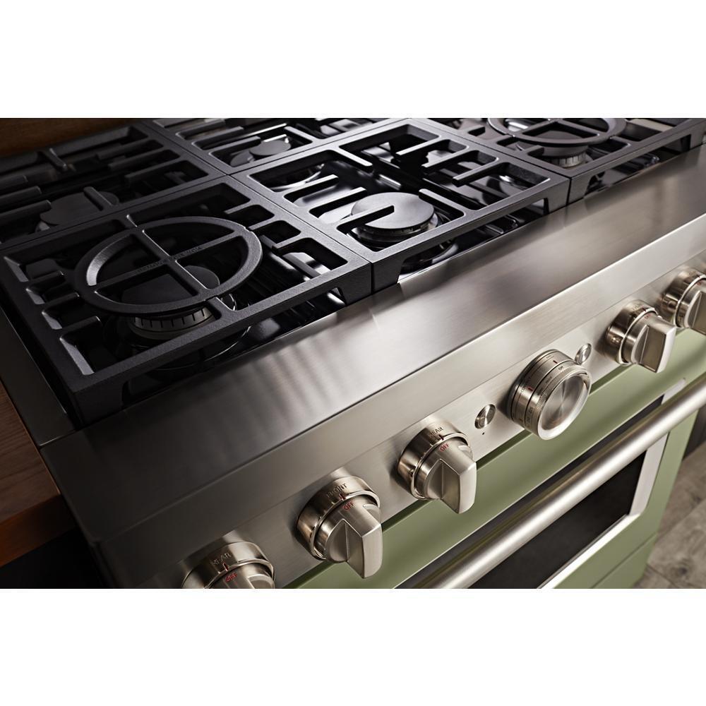 KFDC506JAV KitchenAid® 36'' Smart Commercial-Style Dual Fuel Range with 6 Burners