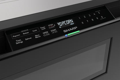 SMD2479MB Sharp 24 in. 1.2 cu. ft. Deco Series Built-In Smart Microwave Drawer™ Oven with Easy Wave Open in Black
