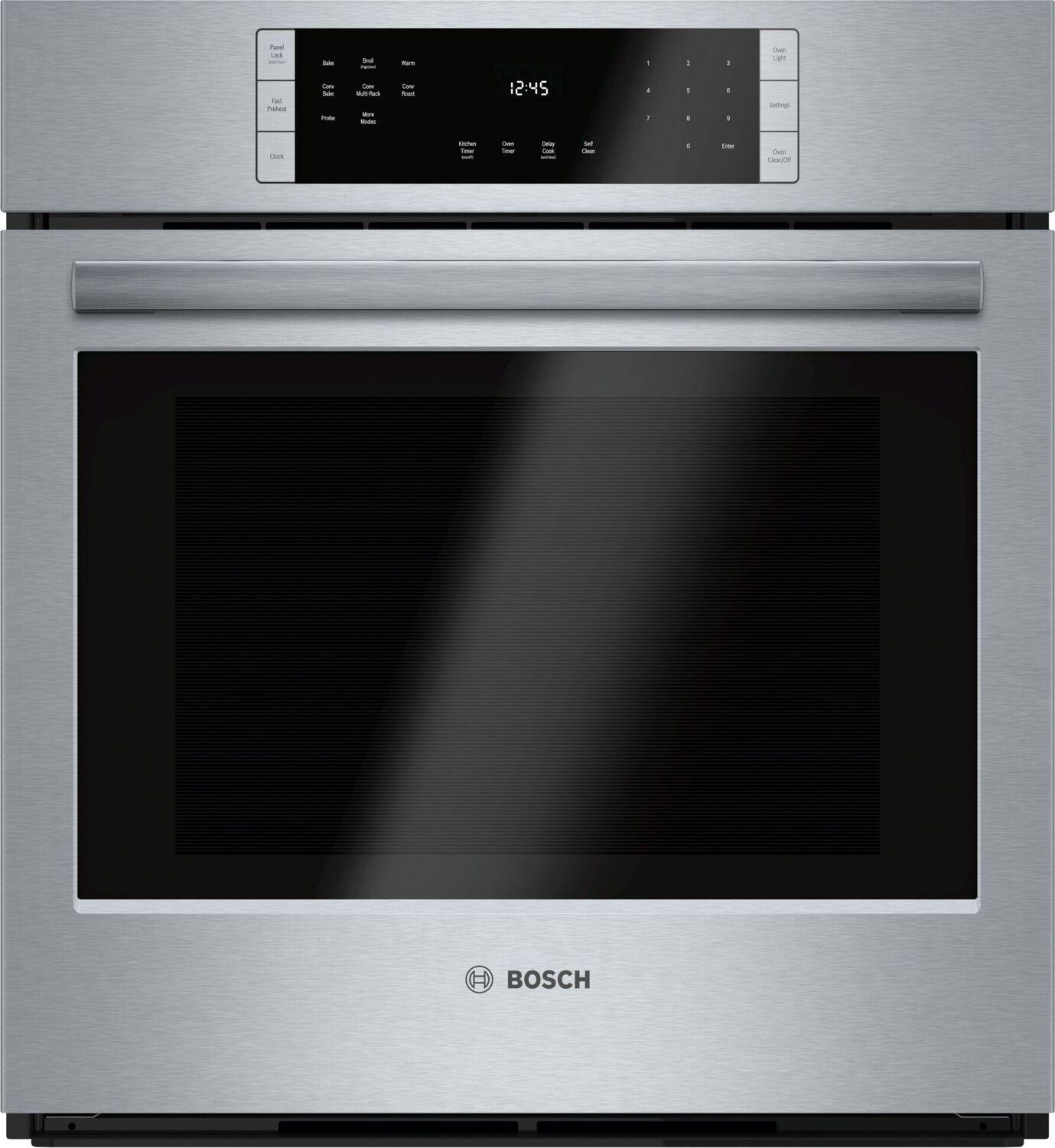 Bosch HBN8451UC 800 Series, 27", Single Wall Oven, SS, EU Convection, Touch Control