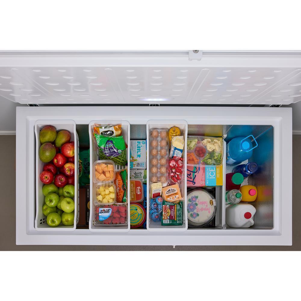 WZCC5522TW Whirlpool® 22 cu. ft. Convertible Freezer-to-Fridge Chest Freezer with 4 Storage Baskets