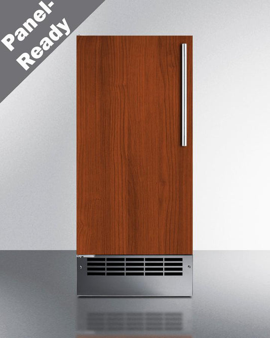 Summit BIM26H34IFLHD 15" Wide 25 Lb. Drain-free Icemaker (panel Not Included)