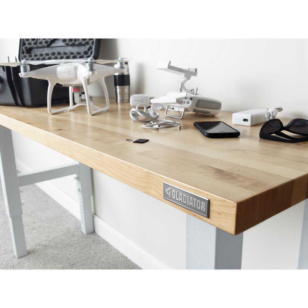 Gladiator GAWB06HWGW 6' Adjustable Height Hardwood Workbench