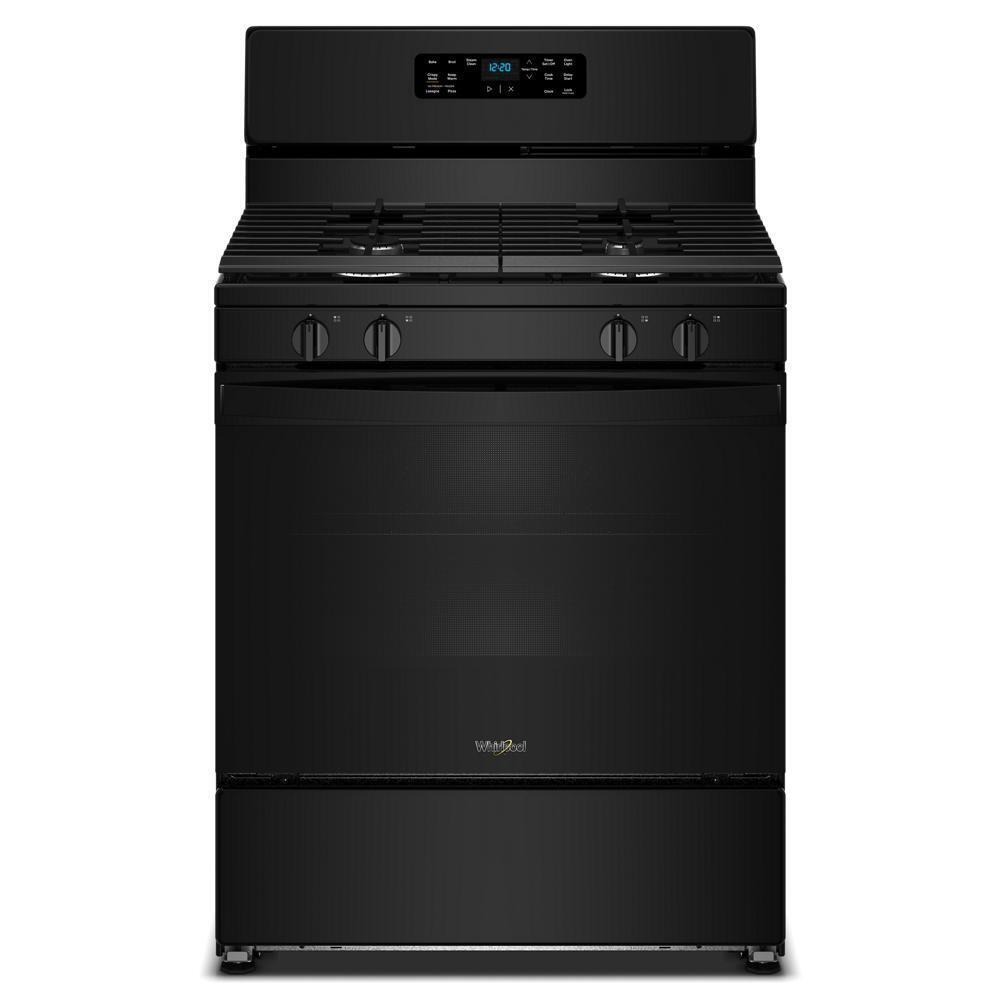 Whirlpool WFGS3030RB 30-inch Gas Range with Crispy Mode and Dishwasher Safe Grates