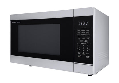 SMC1660KS Sharp 1.6 cu. ft. 1100W Stainless Steel Countertop Microwave Oven