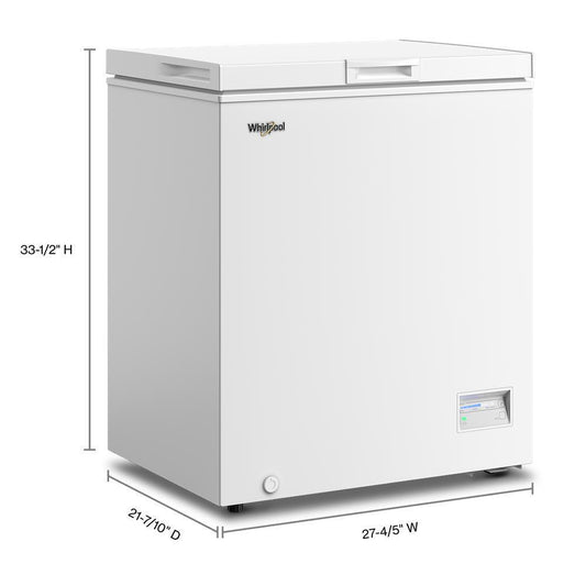 WZCN315TW Whirlpool® 5 cu. ft. Chest Freezer with 1 Storage Basket