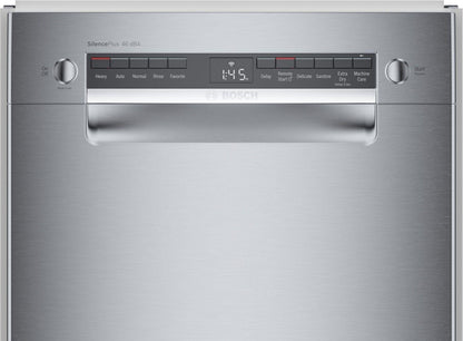 Bosch SPE53C55UC 300 Series, built-under dishwasher, 17 3/4'', Brushed steel anti-fingerprint