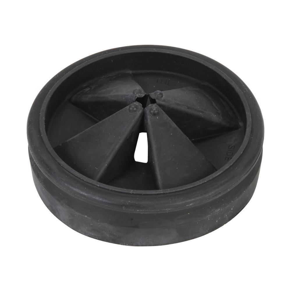 Whirlpool W11087190 Disposer Splash Guard - Black with Flexible Rubber Sink Baffle (3 1/2-IN D)