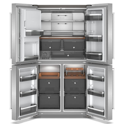 Kitchenaid KRQC736RPS 36" Counter-Depth 19.4 Cu Ft 4-Door Refrigerator with Flexible Temperature Zone in PrintShield™ Finish