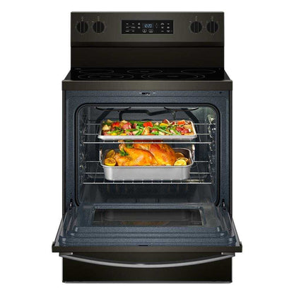 Whirlpool WFES5730SV 30-inch Electric Range with Air Cooking Technology