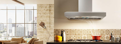 Elica EVV648S1 VAVANO Wall Mount Range Hood 48" wide - 600CFM