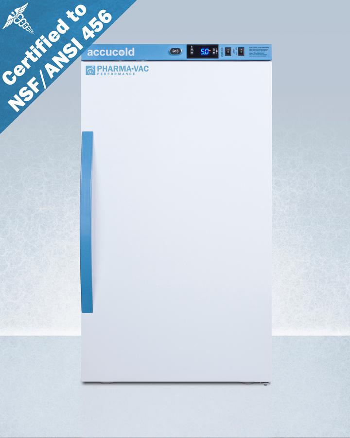 Summit ARS3PV456 3 CU.FT. Counter Height Vaccine Refrigerator, Certified To Nsf/ansi 456 Vaccine Storage Standard