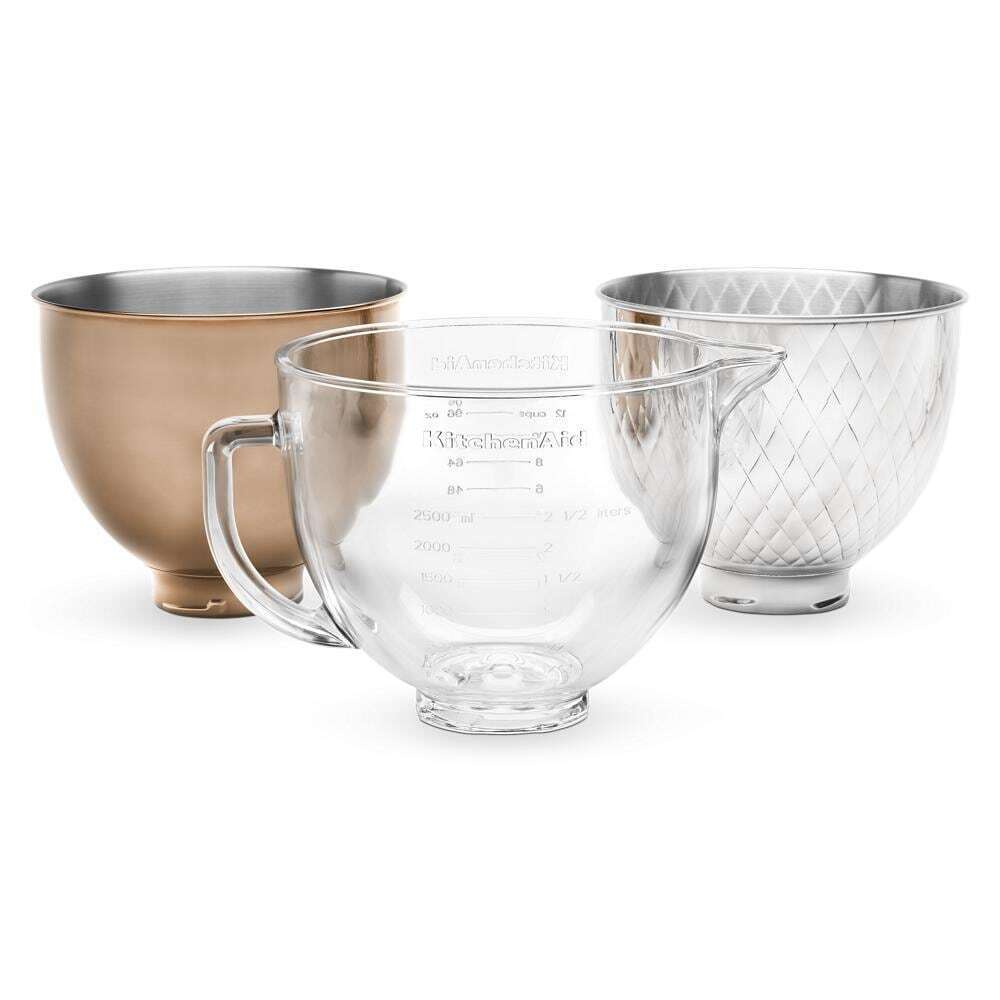 Kitchenaid KSM5SSBRC 5 Quart Tilt-Head Metallic Finish Stainless Steel Bowl