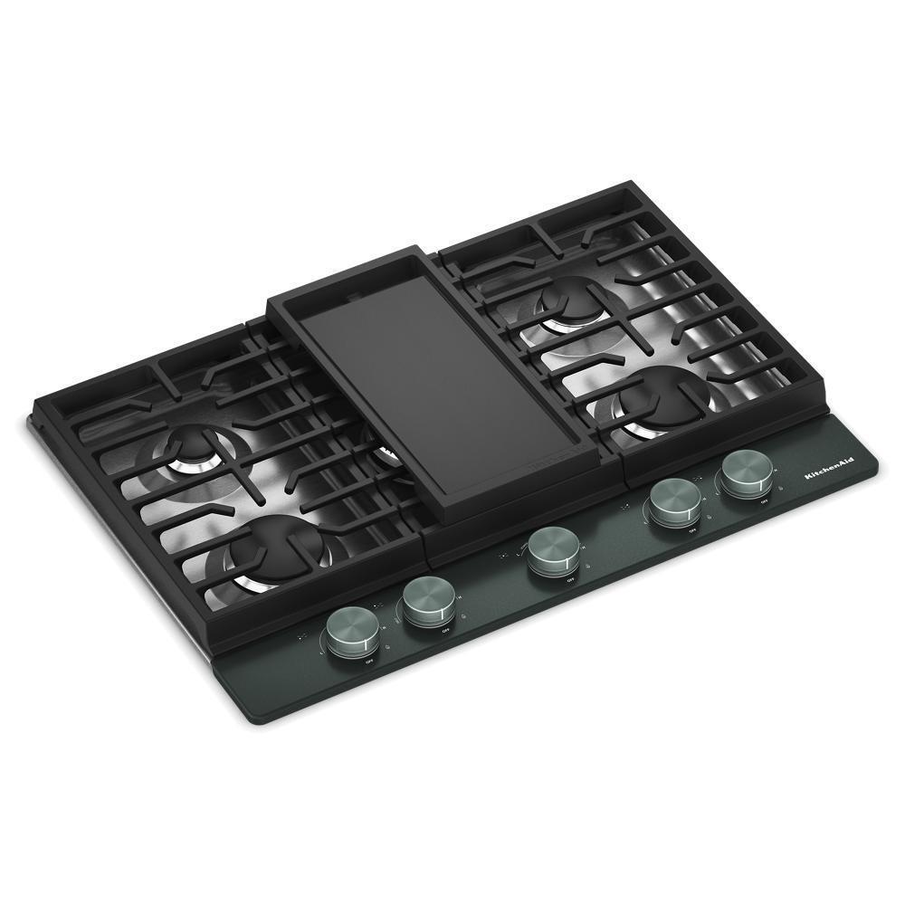KCGK730SJP KitchenAid® 30 in. Gas Cooktop with 5 Burners and Integrated Wok Grate
