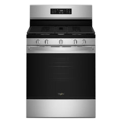 Whirlpool WFGS4530SS 30-inch Gas Range with Air Cooking Technology and Steam Clean