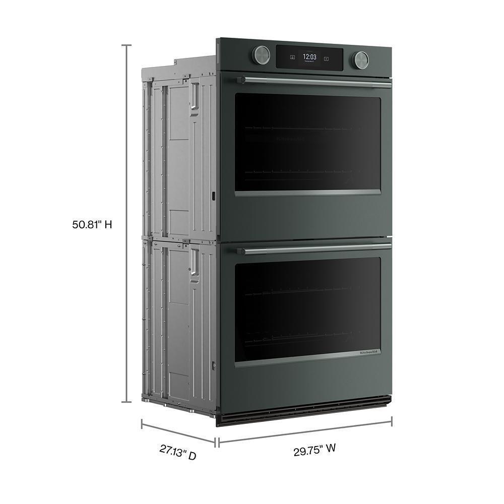 Kitchenaid KOED930SJP 30-inch Smart Electric Double Wall Oven with Intelligent Cooking Camera - Juniper