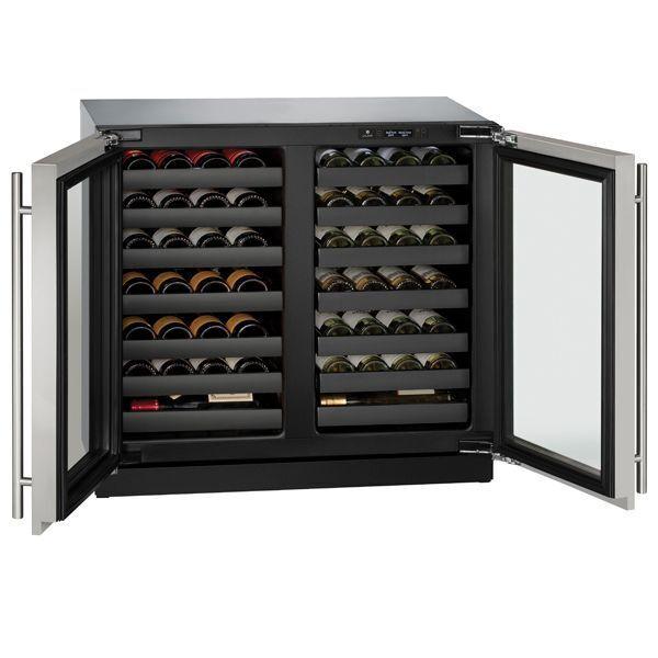 U-Line U3036WCWCS00B 3036wcwc 36" Dual-zone Wine Refrigerator With Stainless Frame Finish (115 V/60 Hz)