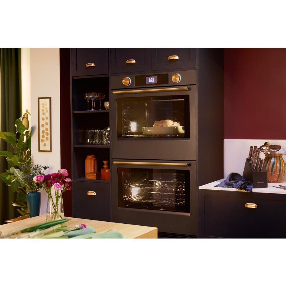 Kitchenaid KOED930SBE 30-inch Smart Electric Double Wall Oven with Intelligent Cooking Camera - Black Ore
