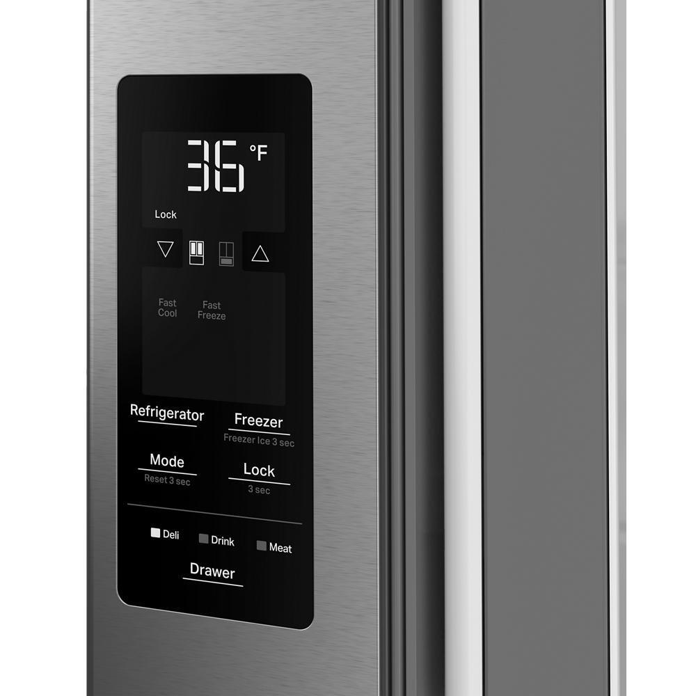 Whirlpool WRMF3336SZ 30 Cu. Ft. Family-Sized Capacity French door refrigerator with Flexible Tempearture Drawer