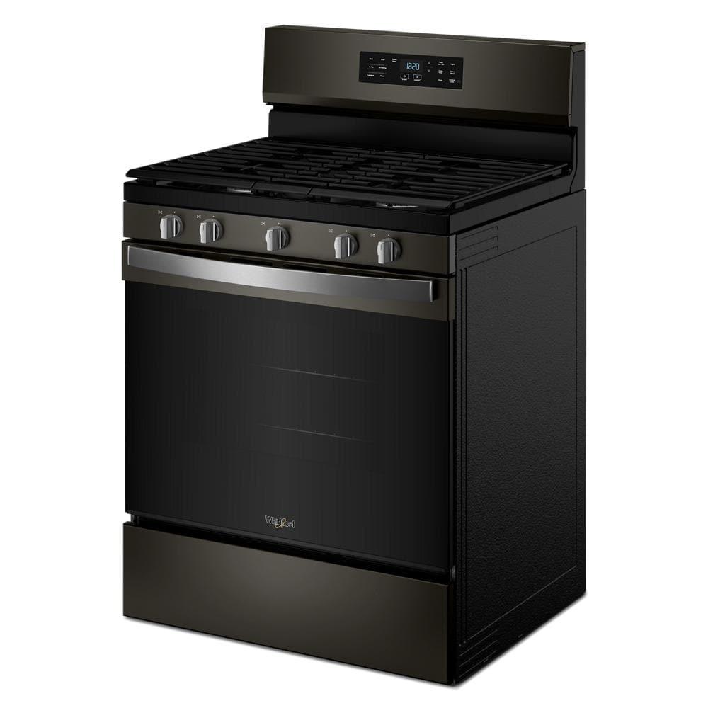 Whirlpool WFGS4530SV 30-inch Gas Range with Air Cooking Technology and Steam Clean