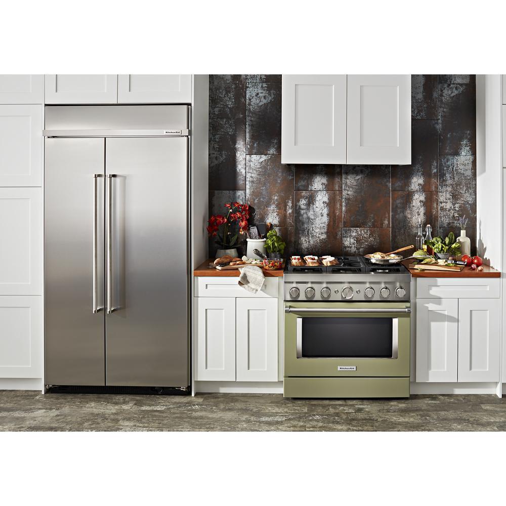KFDC506JAV KitchenAid® 36'' Smart Commercial-Style Dual Fuel Range with 6 Burners