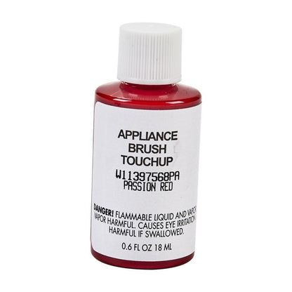 Kitchenaid W11397568PA Touch-Up Paint with a Brush - Passion Red 0.6-oz
