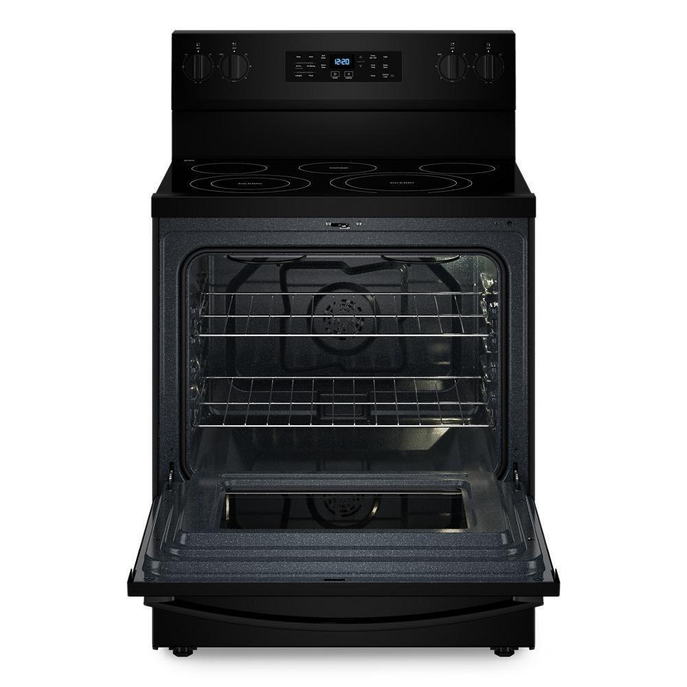 Whirlpool WFES5030RB 30-inch Energy Star Electric Range with Air Cooking Technology, No Preheat Air Fry and Air Baking and Self Clean