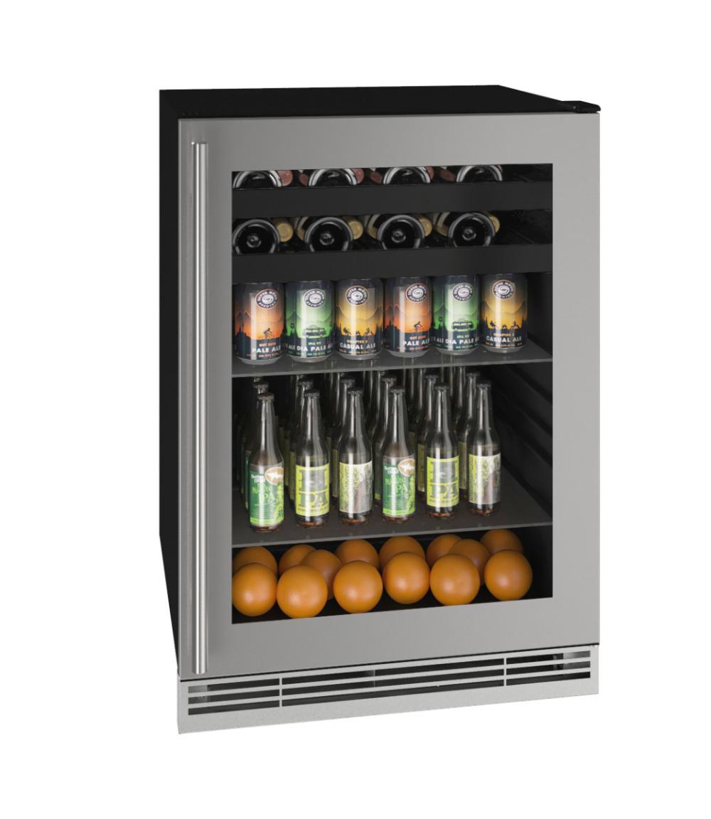 U-Line UHBV124SG01A Hbv124 24" Beverage Center With Stainless Frame Finish (115 V/60 Hz)