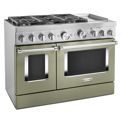 KFDC558JAV KitchenAid® 48'' Smart Commercial-Style Dual Fuel Range with Griddle