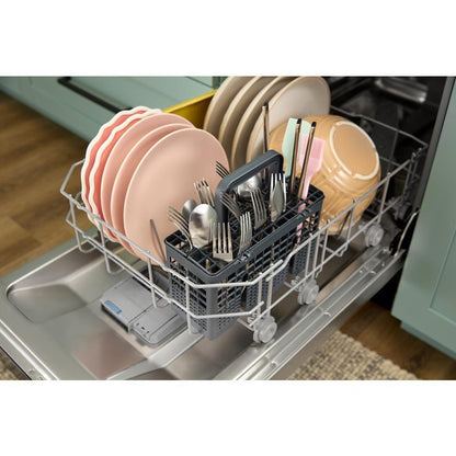 Whirlpool WDFS5118SS 18" Stainless Steel Dishwasher with Half Load Cycle and Triple Spray Arms - 48 dBA