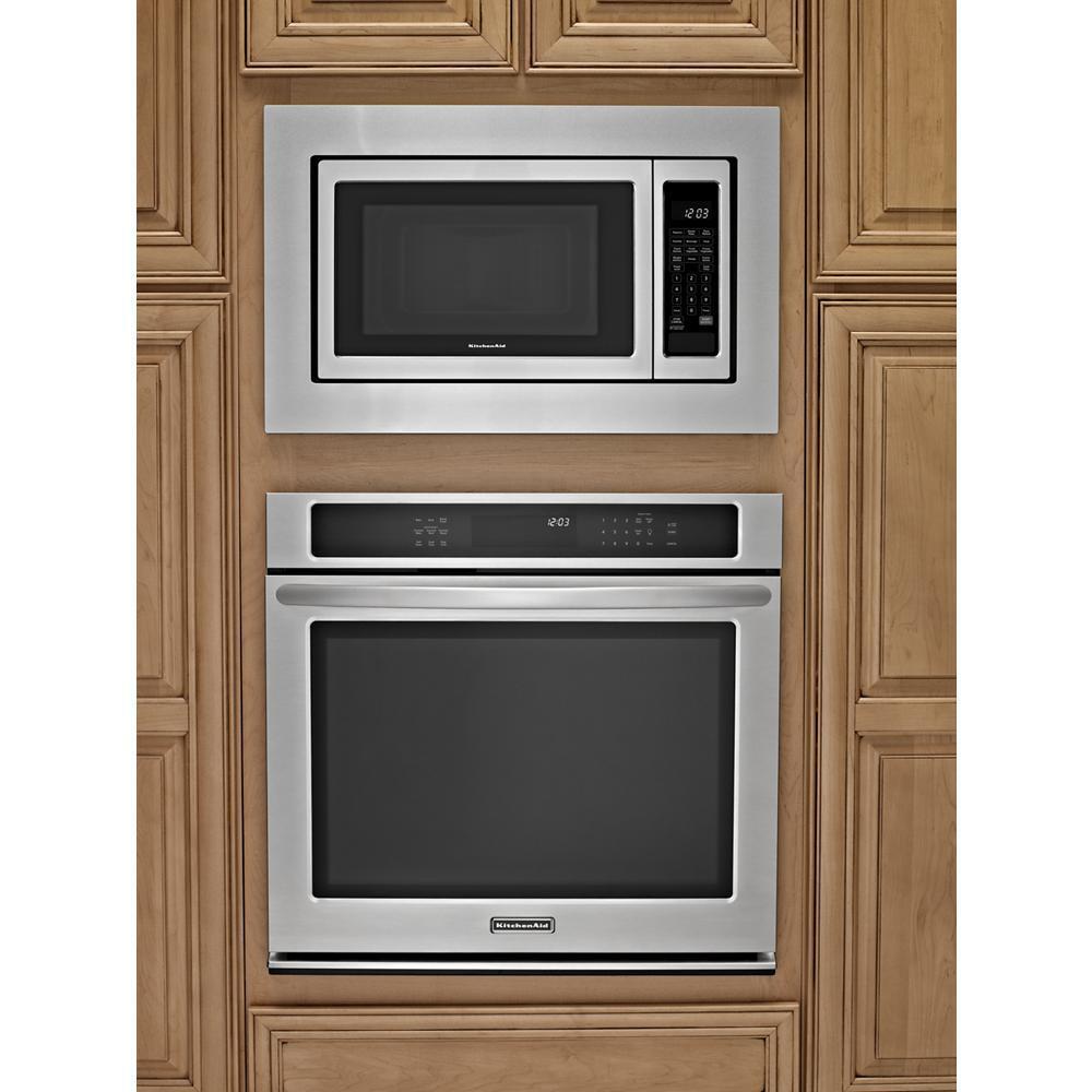 Kitchenaid MK2160AS 30 in. Microwave Trim Kit for 1.6 cu. ft. Countertop Microwave Oven