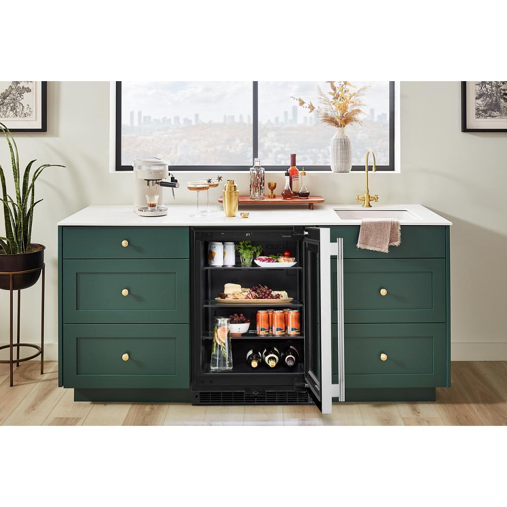 Kitchenaid KURR324SSB 24" Undercounter Refrigerator with Glass Door