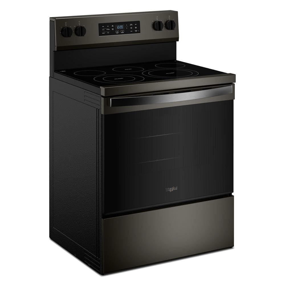 Whirlpool WFES5730SV 30-inch Electric Range with Air Cooking Technology