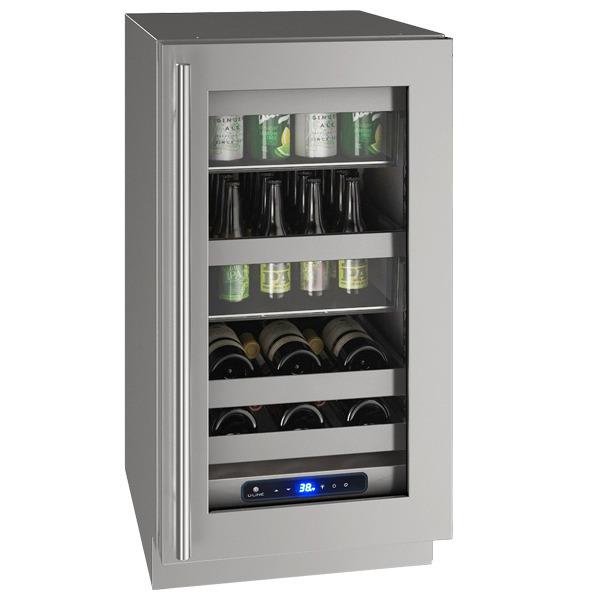U-Line UHBV518SG51A Hbv518 18" Beverage Center With Stainless Frame Finish and Left-hand Hinge Door Swing and Lock (115 V/60 Hz)