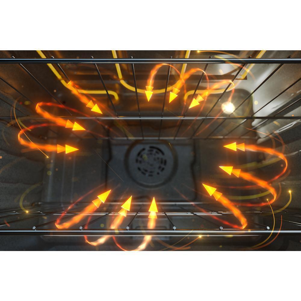 Whirlpool WFGS4530SB 30-inch Gas Range with Air Cooking Technology and Steam Clean
