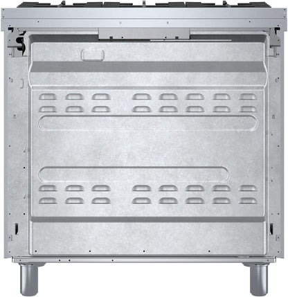 Bosch HDS8655U 800 Series, Dual fuel freestanding range, 36'', Stainless steel