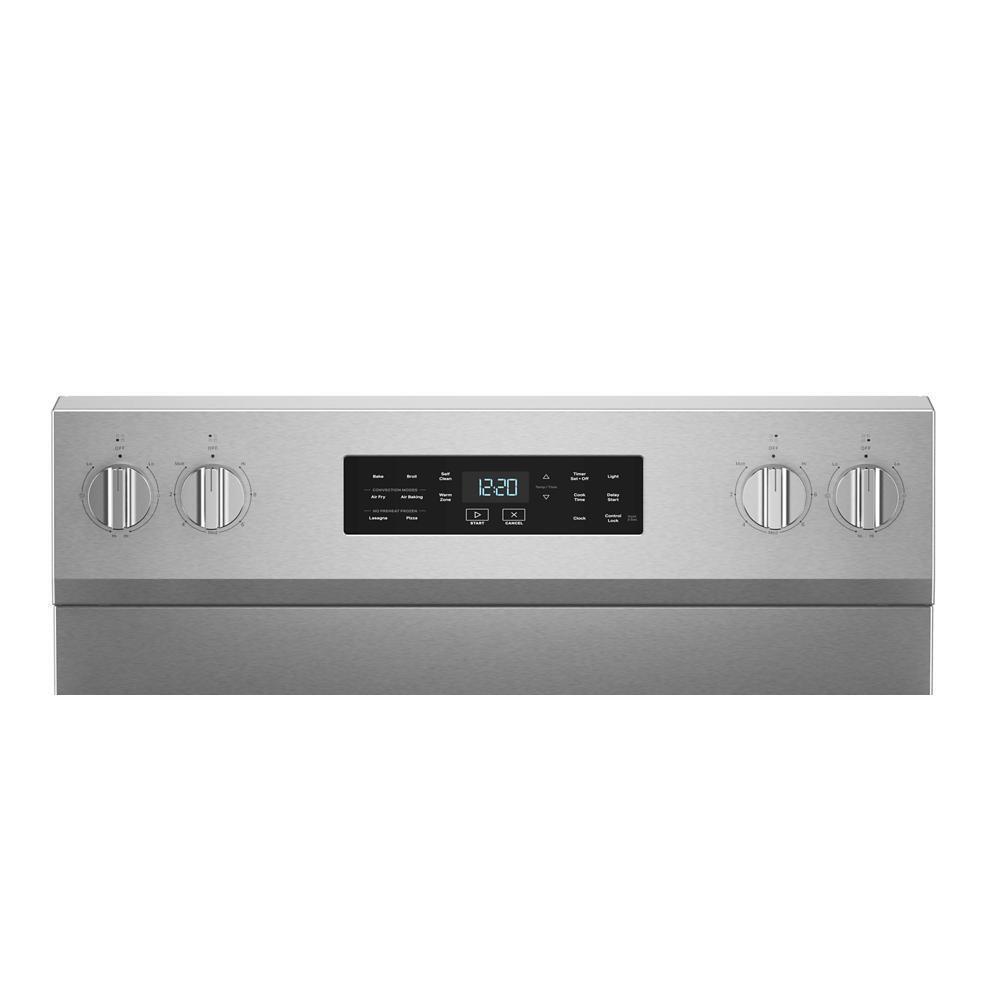 Whirlpool WFES5730SZ 30-inch Electric Range with Air Cooking Technology