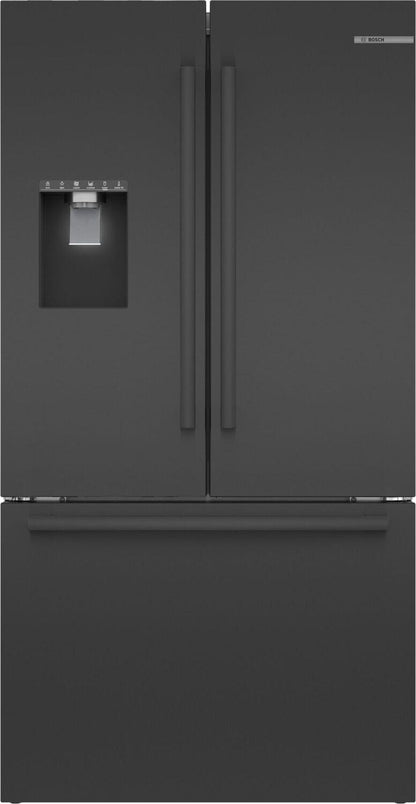 Bosch B36FD50SNB 500 Series French Door Bottom Mount Refrigerator 36" Black Stainless Steel, Total No Frost