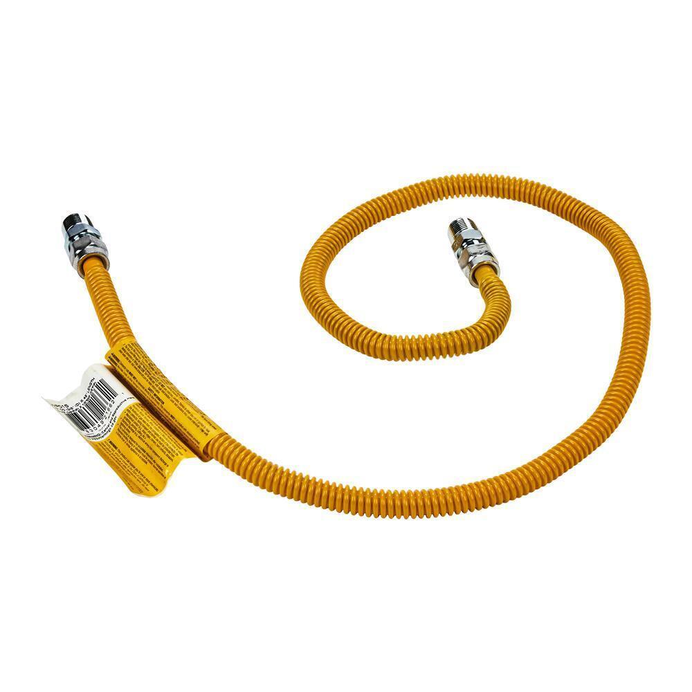Maytag 20313148A Gas Dryer Connector 4' - 1/2" MIP X 1/2" MIP, 1/2" OD AND 3/8" ID