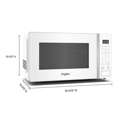 Whirlpool WMCS3018RW 0.7 cu. ft. White Countertop Microwave With Steam Clean - 700 watt
