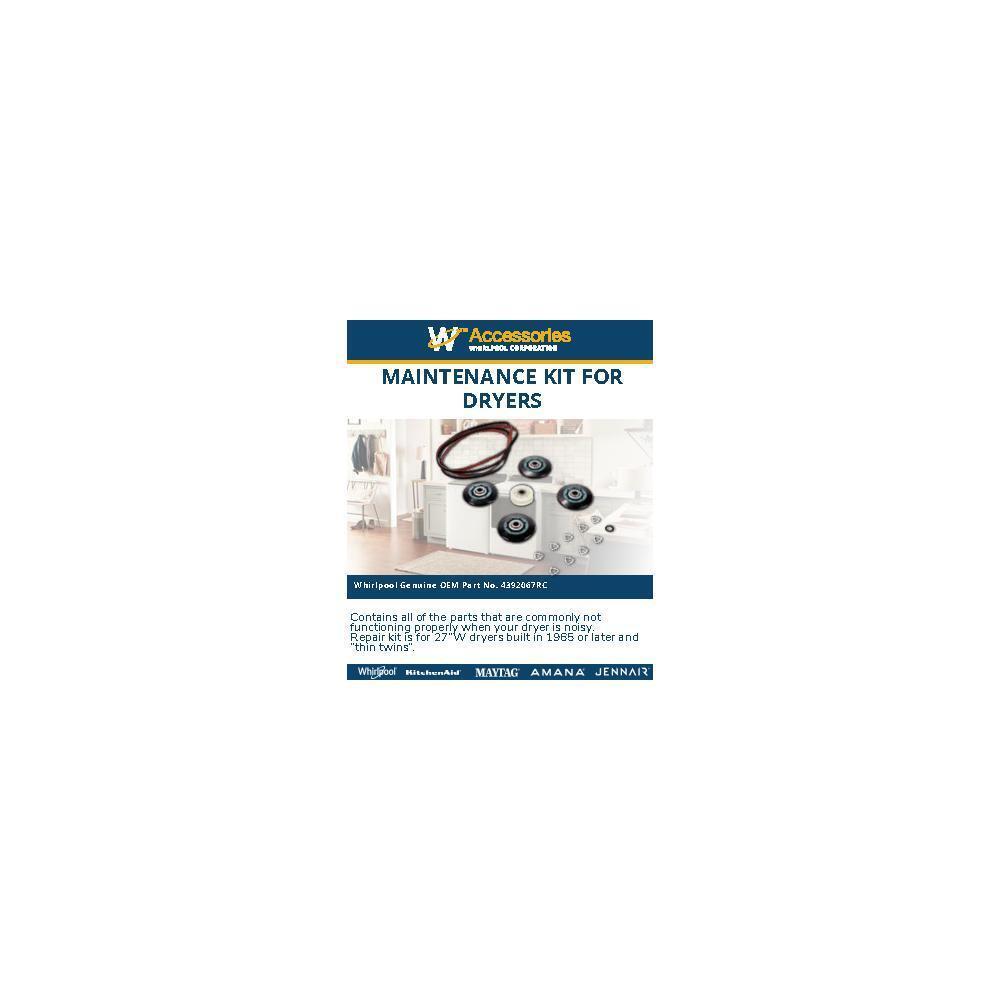 Maytag 4392067RC Dryer Maintenance Kit for 27-IN Models - Includes an Idler Pulley, Belt, and Rollers