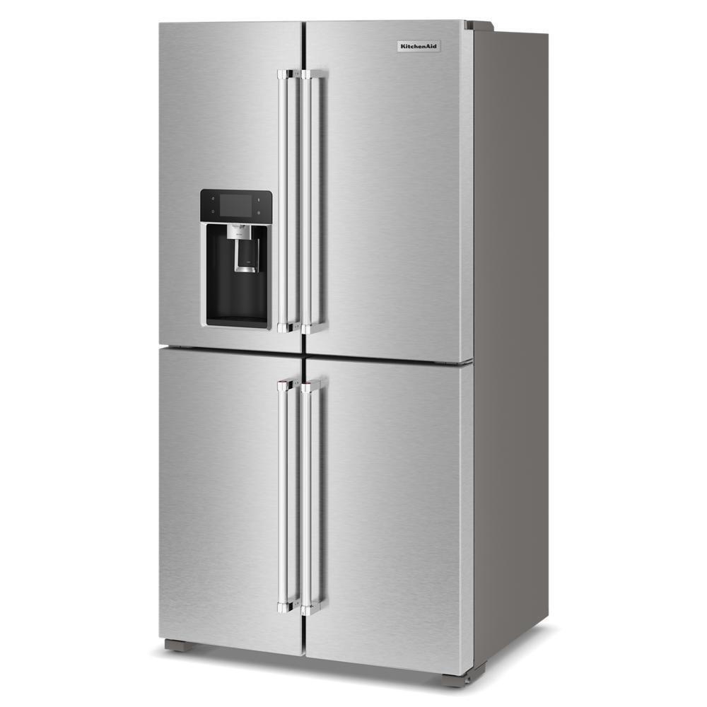 Kitchenaid KRQC736RPS 36" Counter-Depth 19.4 Cu Ft 4-Door Refrigerator with Flexible Temperature Zone in PrintShield™ Finish