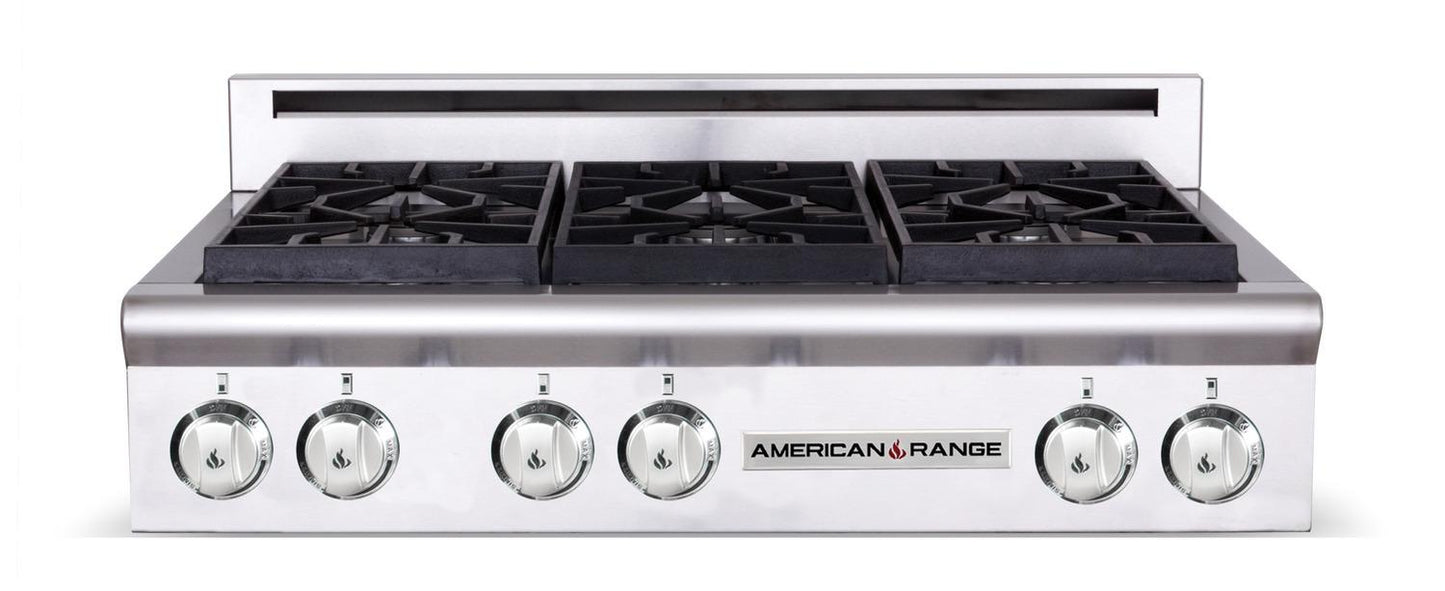 American Range AMERICANRANGELEGENDARSCT364GR Legend 36 Inch Cuisine Rangetop