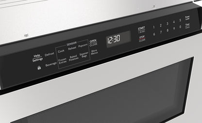 SMD2420MS Sharp 24 in. 1.2 cu. ft. Built-In Microwave Drawer™ Oven in Stainless Steel