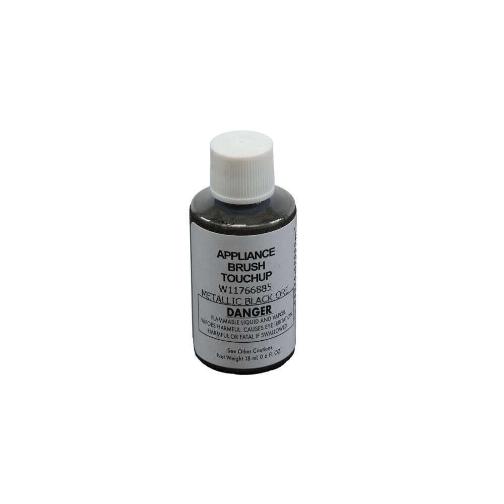 Kitchenaid W11766885 Touch-Up Paint with a Brush - Metallic Black Ore 0.6-oz