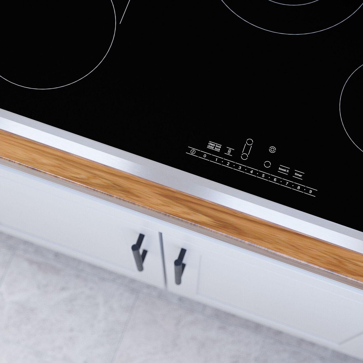 Bosch NET8069SUC 800 Series Electric Cooktop 30" Black, surface mount with frame