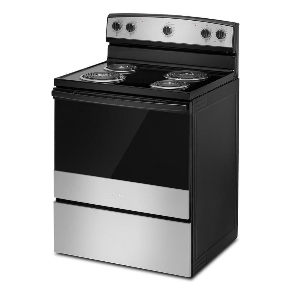 ACR4203MNS Amana® 30-inch Electric Range with Easy-Clean Glass Door