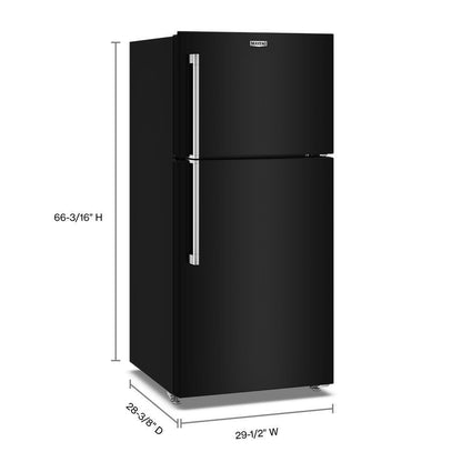 Maytag MRTX5119SB 30-Inch Wide Top-Freezer Refrigerator with Garage Mode-19 Cu. Ft.