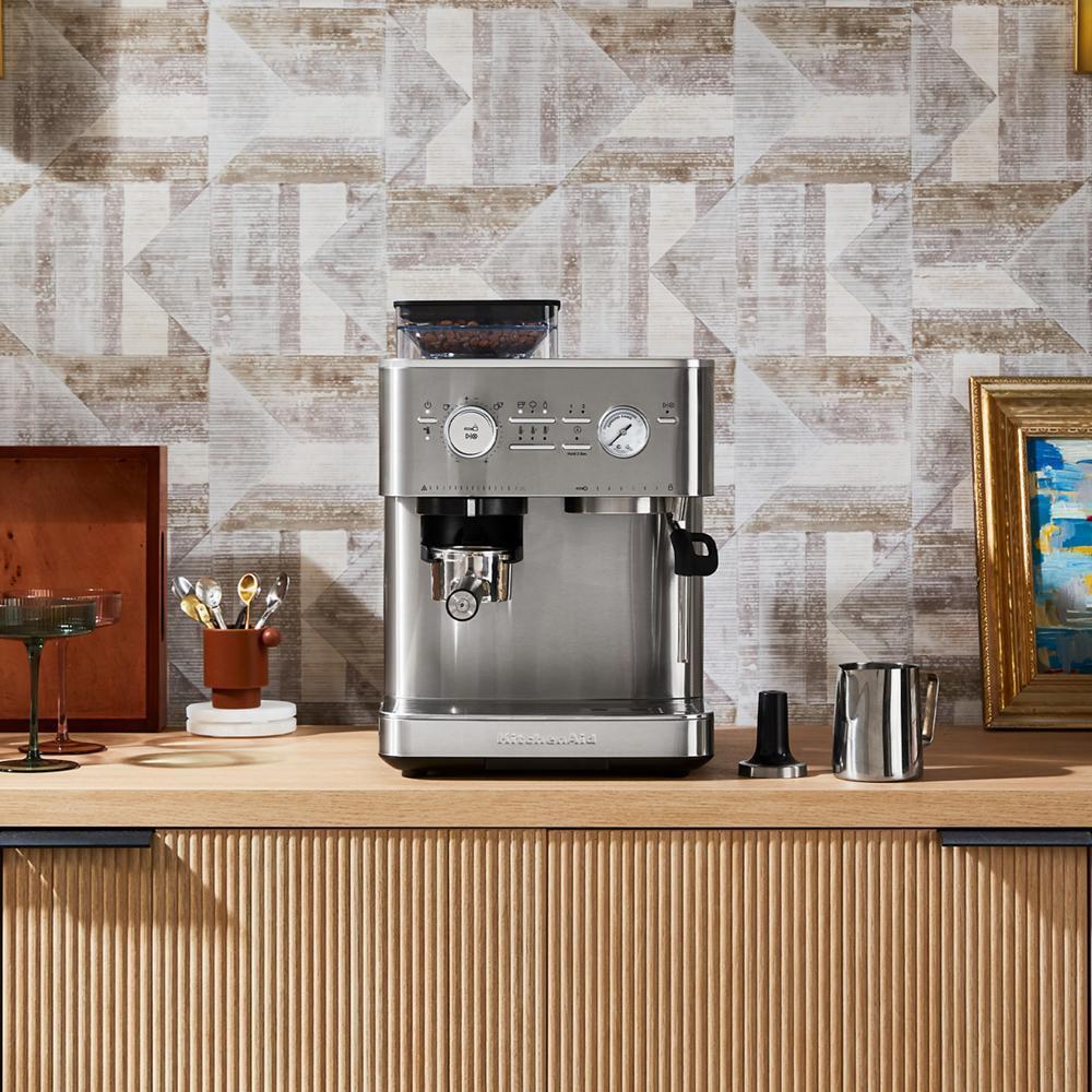 Kitchenaid KES6551SX Semi Automatic Espresso Machine with Burr Grinder